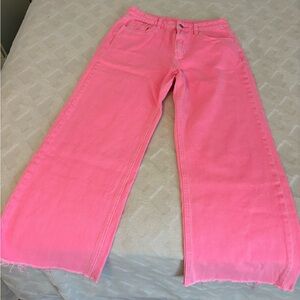 Neon pink pants